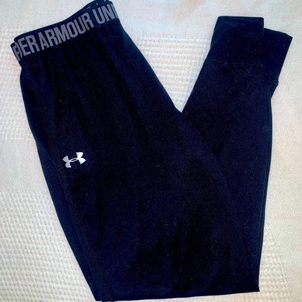 Under Armour Heat Gear Joggers Black Size Small